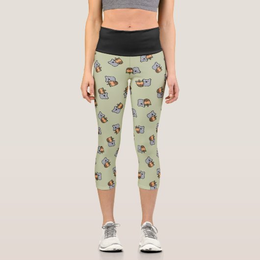 バブルティーとコアラ・ベア カプリレギンス (正面)