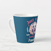 バブルティーとパンドラを愛する少女 カフェラテマグ (左アングル)