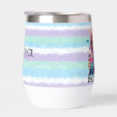 バブルティーを持つかわいいアニメの少女 (右面)