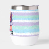 バブルティーを持つかわいいアニメの少女 (左面)