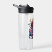 バブルティーを持つかわいいアニメの少女 ウォーターボトル (右面)