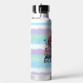 バブルティーを持つかわいいアニメの少女 ウォーターボトル (右面)