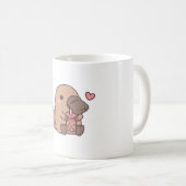 バブルティーを飲むのが大好きなおもちゃさん コーヒーマグカップ (正面右)