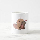 バブルティーを飲むのが大好きなおもちゃさん コーヒーマグカップ (中央)