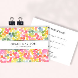 バブルティーウォーターカラーレインボーサークルピンクグリーン