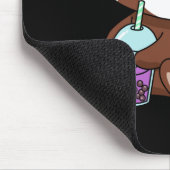 バブルティーギフトガールレッドパンダボバティーバブルティー マウスパッド (コーナー)