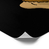 バブルティーギフトキッズbigfoot boba紅茶バブルティー ポスター (角)