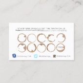 バブルティーショップロイヤリティカード ロイヤリティカード (裏面)