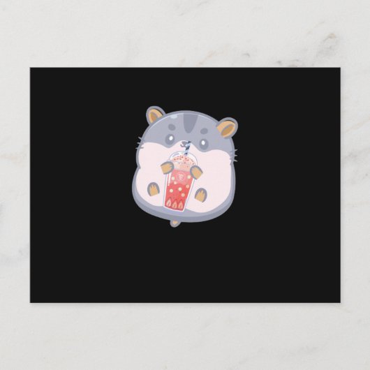 バブルティーハムスター ポストカード (正面)
