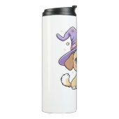 バブルティーハルを持つ可愛い犬のみポーサイティブな雰囲気 タンブラー (回転左)