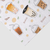 バブルティービジネス白パーソナライズされた色 薄葉紙 (詳細)