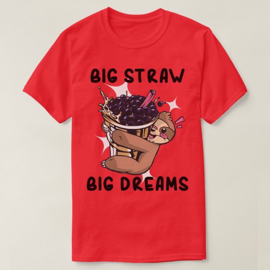 バブルティービッグストロー大きな夢6 Tシャツ (デザイン正面)