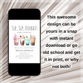 バブルティーボバベビーシャワー 招待状