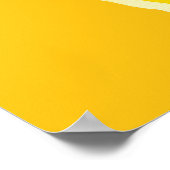 バブルティーボーバ水彩画 ポスター (角)