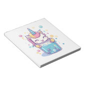 バブルティーユニコーン（1） ノートパッド (アングル)