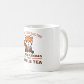 バブルティーレッドパンダチョコレートかわいい動物のボバ コーヒーマグカップ (正面右)