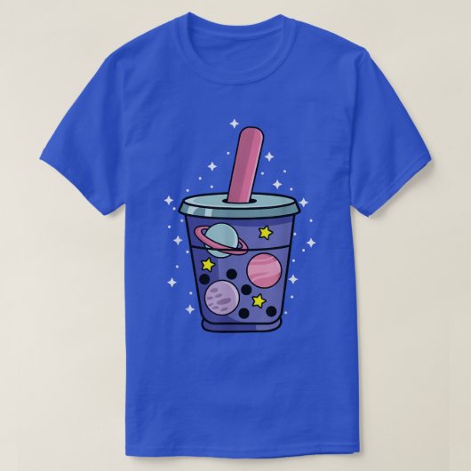 バブルティー宇宙ボバティー恋人 Tシャツ (デザイン正面)