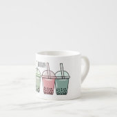 バブルティー漫画イラストレーション エスプレッソカップ (正面右)