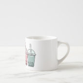 バブルティー漫画イラストレーション エスプレッソカップ (右)