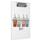 バブルティー漫画イラストレーション クリップボード (右)