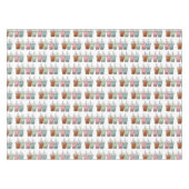 バブルティー漫画イラストレーション テーブルクロス (正面(横))