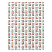 バブルティー漫画イラストレーション テーブルクロス (正面)