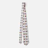 バブルティー漫画イラストレーション ネクタイ (裏面)