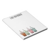 バブルティー漫画イラストレーション ノートパッド (アングル)