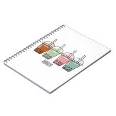 バブルティー漫画イラストレーション ノートブック (左側)