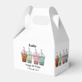 バブルティー漫画イラストレーション フェイバーボックス (裏面サイド)