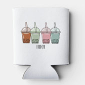 バブルティー漫画イラストレーション 缶クーラー (裏面)