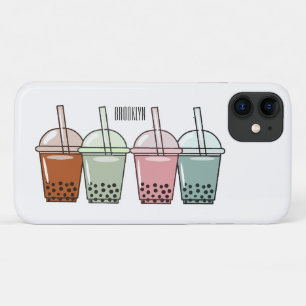 バブルティー漫画イラストレーション iPhone 11 ケース