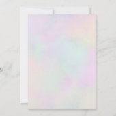 バブルティー誕生日パーティーの招待状 招待状 (裏面)