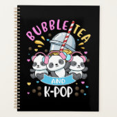 バブルティーKポップ・アートのギフト女の子ボバティーギフト韓国 プランナー手帳 (正面)