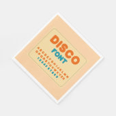 バブルディスコフォントはっきりしたヴィンテージ文字 スタンダードランチョンナプキン (角)