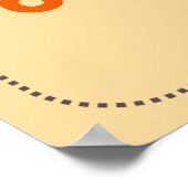 バブルディスコフォントはっきりしたヴィンテージ文字 ポスター (角)