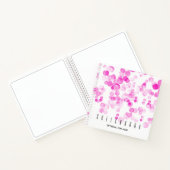 バブルドットピンク《写真》ぼけ味エフェクトスケッチ ノートブック (内部)