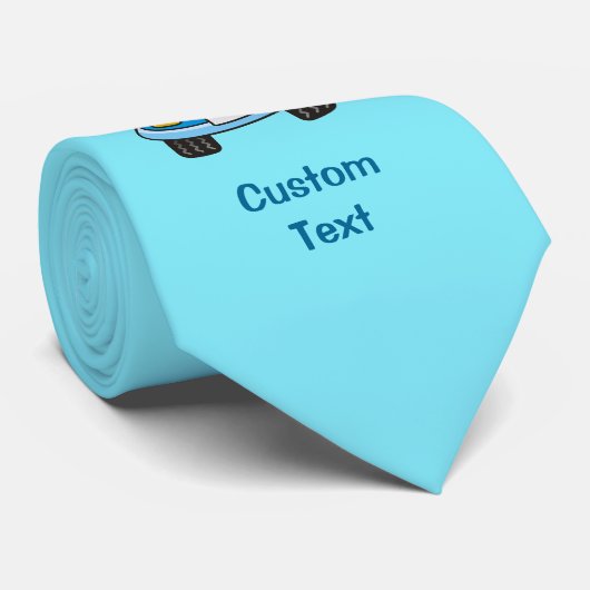 バブルネックタイ付きブルーカー ネクタイ (ロール)