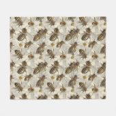 バブルハチ フリースブランケット (正面(横))