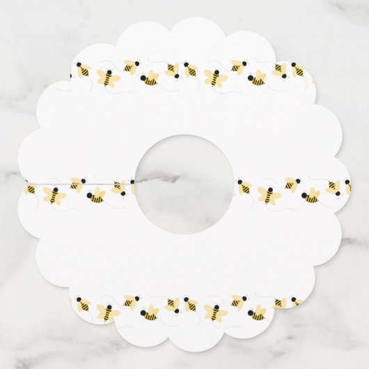 バブルハチ ワイングラスタグ (正面)