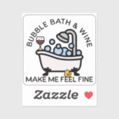 バブルバスとワイン シール (シート)