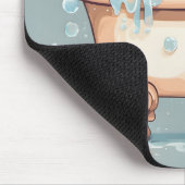 バブルバスのバニー マウスパッド (コーナー)