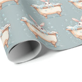 バブルバスのバニー ラッピングペーパー (ロールコーナー)