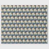 バブルバスのバニー ラッピングペーパー (フラット)