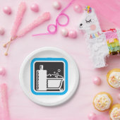 バブルバスアイコン紙プレート ペーパープレート (パーティー)