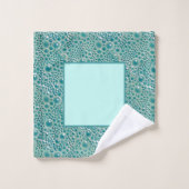 バブルバスタオルセット，ターコイズ バスタオルセット (ウォッシュタオル)