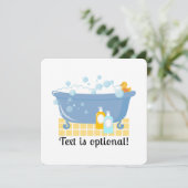 バブルバス バスタブ 招待状 (スタンド正面)