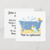 バブルバスhtub 招待状 (正面/裏面)