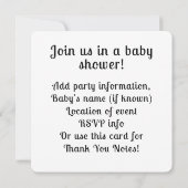 バブルバスhtub 招待状 (裏面)