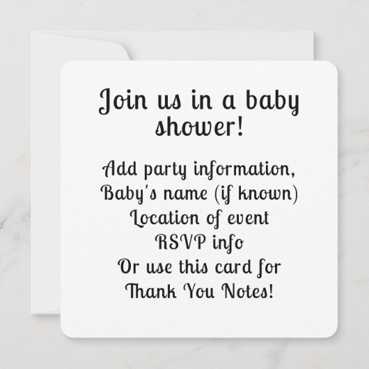 バブルバスhtub 招待状 (裏面)